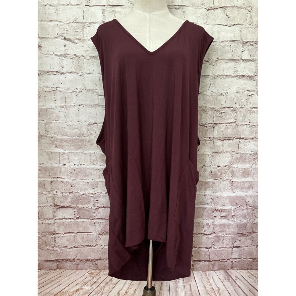 Agnes & Dora Womens Sleeveless LIMITLESS JUMPER DRESS Jersey Knit Size XXXL NEW